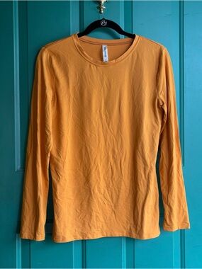 Zenana Outfitters Long Sleeve Crewneck Top - Mustard